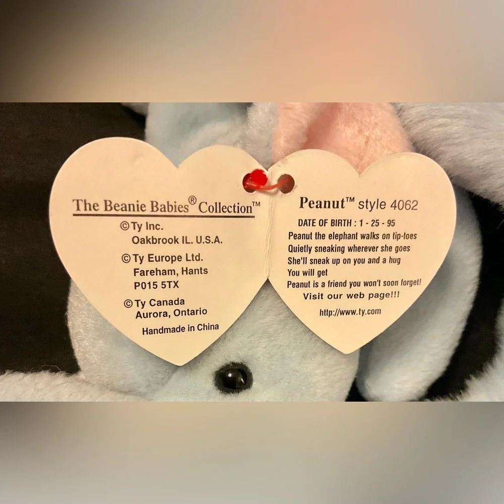 Ty ”Peanut” buddy, beanie and toy set